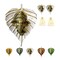 Metal Leaf Ganesha Diwali Decor Wall Hanging for Home & Office Housewarming Return Gift Pooja Favor Ganesha Decorative Wall Hanging Showpiece Pack of 1/2/5/25 Pcs